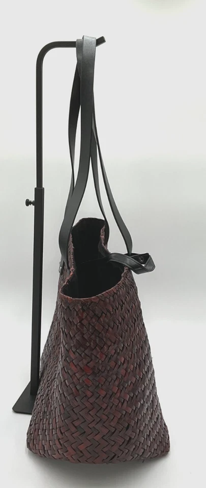 AllSaints Mosley 红色草编托特包全新无标签 — 第 4/4 张图片