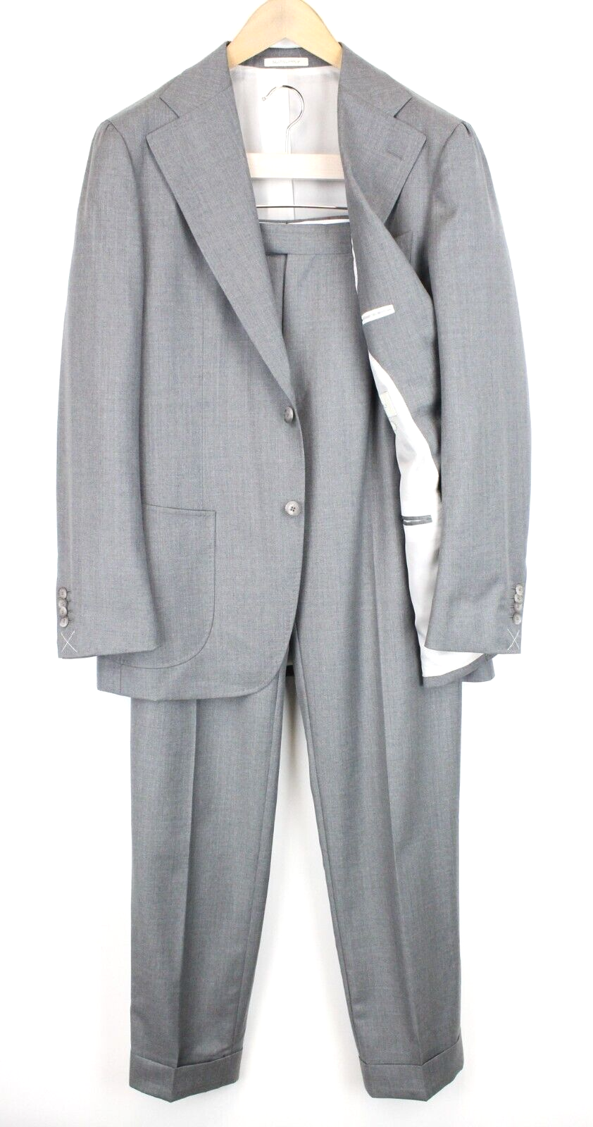 Suitsupply Havana Herren Anzug UK42R 2Piece Grau Meliert Pur Wolle