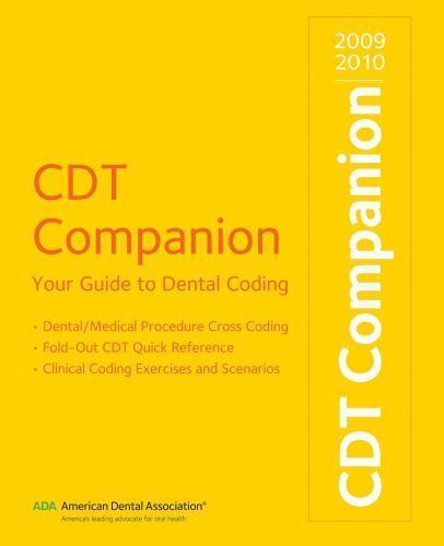 CDT Companion : Your Guide to Dental Coding by ADA Salable Materials ...