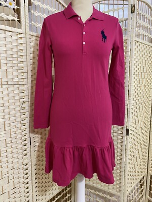 Ralph Lauren Girls Tennis Dress Size Xl Age 16, Long Sleeve, Party