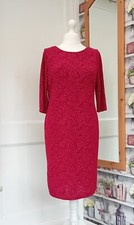 Klass Red Sparkle Stretch Evening Dress Size 16 BNWT