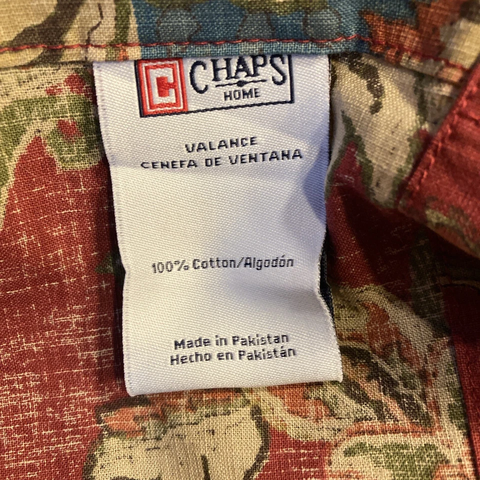 ¡Raro! Ralph Lauren CHAPS Annabelle VALANCE 78” X 17” Bolsillo de varilla Compatible Bonito Foto 2 de 4