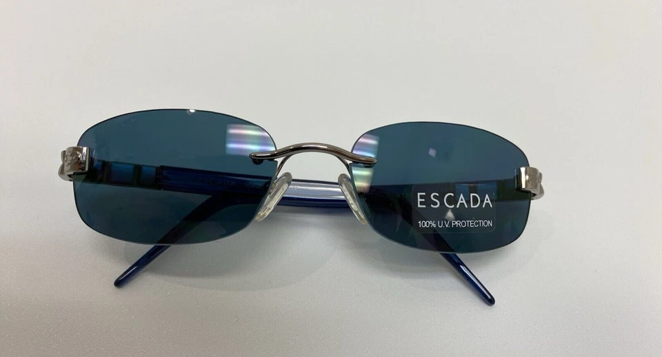 Escada women sunglasses, E1395, 54-17-125, rimless,  gray, made in Italy, new - Image 3 of 4