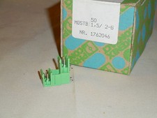 PHOENIX CONTACT 1762046 MDSTB 2.5/2-G combicon header   (NIB)
