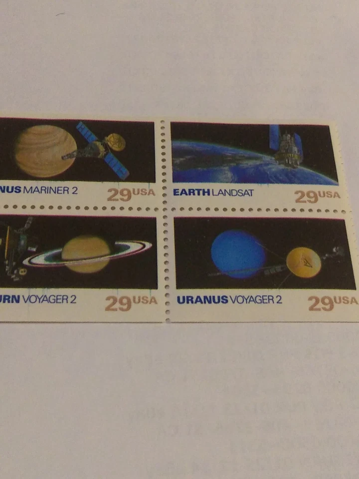 MINT NH 29 CENT 6 STAMP SPACE EXPLORATION BLOCK CV 12.00 - Image 3 of 4