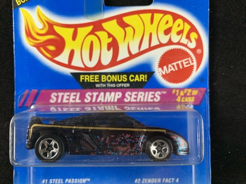 Hot Wheels STEEL STAMP SERIES STEEL PASSION AND ZENDER FACT 4 Brand New 1:64 - Picture 2 of 6