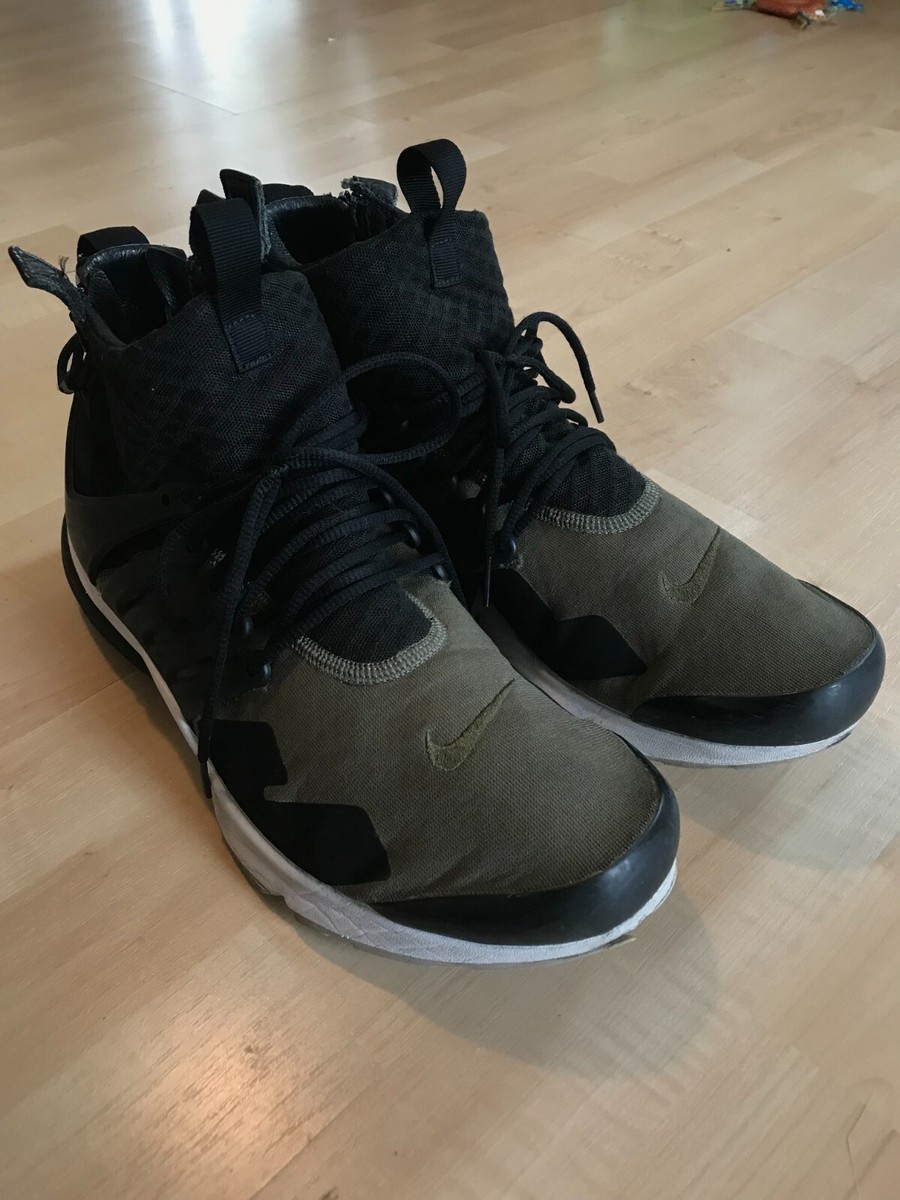 Nike Air Presto Mid Acronym Black Olive Size Large US 11-12 US