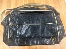 Borsa messenger a tracolla Converse vintage in ecopelle nera