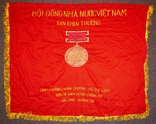 Original VC Flag - NVA - Viet Cong - Ho Chi Minh Order - Quang Tri - Vietnam War