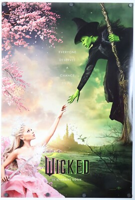Wicked original DS movie poster 27x40 B 2024 Wizard of Oz Ariana Grande INTL