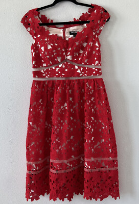 Modcloth Decode 1.8 Red Floral Lace Fit & Flate Dress Size 4 | eBay Modcloth Decode 1.8 Red Floral Lace Fit & Flate Dress Size 4 | eBay