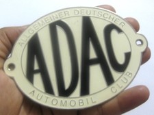 ADAC ALLGEMEINER DEUTSCHET AUTOMOBILE CLUB CAR GRILL BADGE EMBLEM LOGOS METAL EN