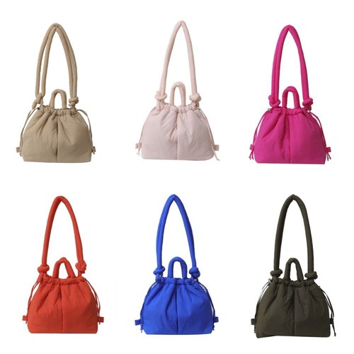 Soft Nylon Padded Tote Bag Dual-purpose Drawstring Backpack Workout - Picture 2 of 18