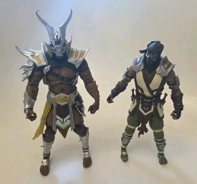 2021 Mortal Kombat McFarlane Toys 7'' Sub Zero & Shao Kahn No Accessories Loose