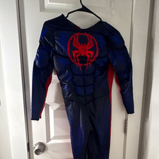 Spider-Man Padded Muscle Jumpsuit Costume Blue/Red Polyester Size S S7264