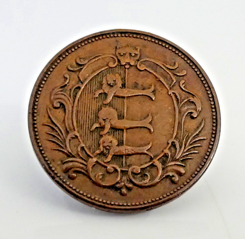 S. LESSY YARMOUTH GROCER AND TEA DEALER FARTHING ADVERTISING TOKEN