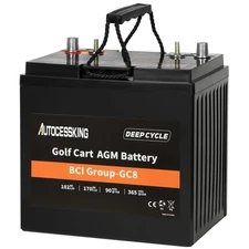 Golf Cart Battery 8V 182AH Group GC8 AGM Scrubber Electric Vehicle Battery