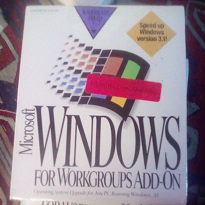 Microsoft Windows For WORKGROUPS ADD-ON  3.1 Operating System *NEW SEALED*