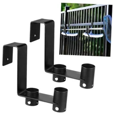 2 Pcs Pool Fence Hooks, Pool Tool Organizer, for Hanging Pool Cleaning 