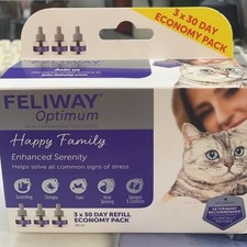 Pheromone Diffuser 3 x 30 Day Refill Value Pack 48ml Feliway 3 bottles per box