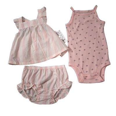 Carters Baby Girls Outfit Set Size 12m Dress Panties Spring Easter Festival Park