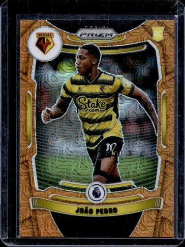 2021 Panini Prizm Premier League Joao Pedro RC Prizm Orange Mojo Rookie #270