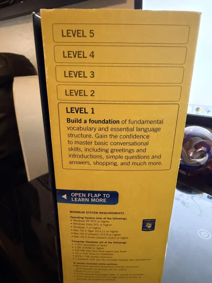 Rosetta Stone Spanish (Latin America) Level 1 Version 4 Espanol New in Box - Image 4 of 4