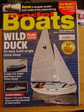 MODEL BOATS MAG JULY 2017 WILD DUCK CHINE SLOOP KERNE PICKET BOAT JIM INGLIS