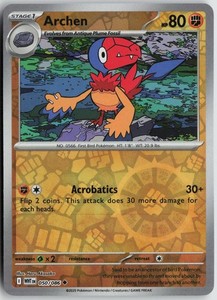 Archen 050/086 White Flare Reverse Holo Uncommon