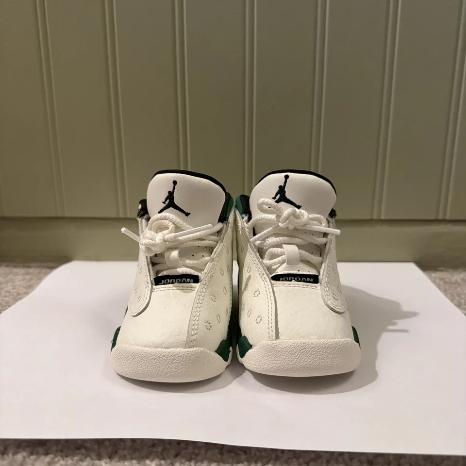 Nike Air Jordan 13 Retro Niño Talla 3C Blanco Verde  Foto 4 de 4