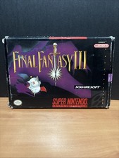 Final Fantasy III (Nintendo SNES, 1994) Box Only!!!