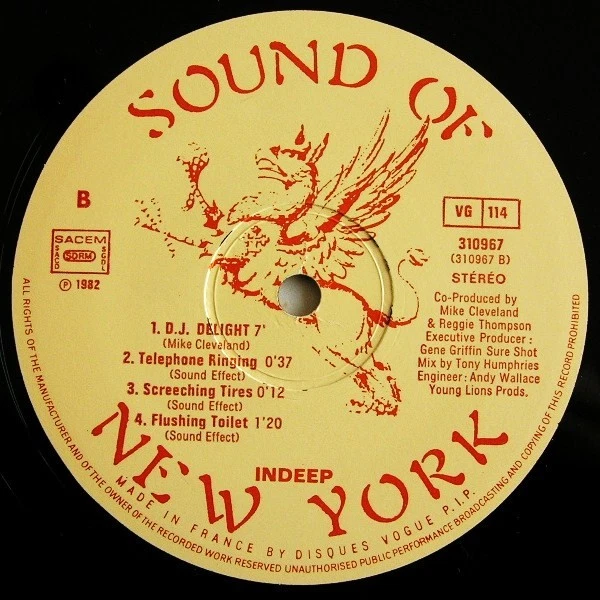 Indeep Last Night A D.J. Saved My Life 12" Single Ltd Vinyl Schallplatte 107 - Bild 4 von 4