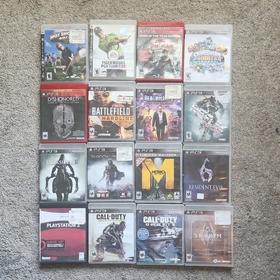 Sony PlayStation PS3 Games Lot 16 Games COD, Ops II, Skyrim + Most Have Manuals!