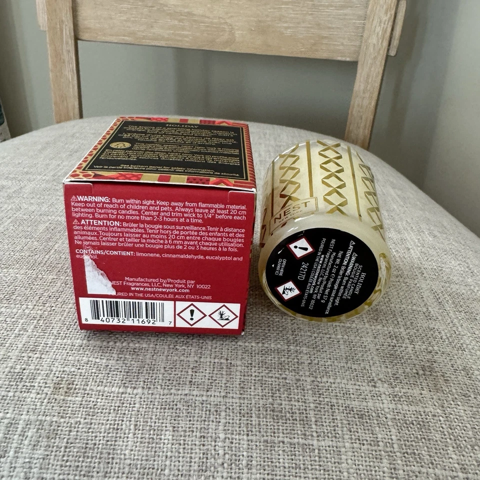 Nest New York Holiday Scented Candle 2 oz New In Box - Image 3 of 3