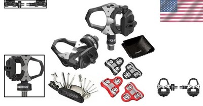 Upgraded Favero Assioma UNO Power Meter Pedals with Red & Black