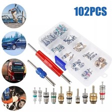 102pcs Car R12  R134a A/C Air Conditioner Schrader Valve Core Remover Tool Kit