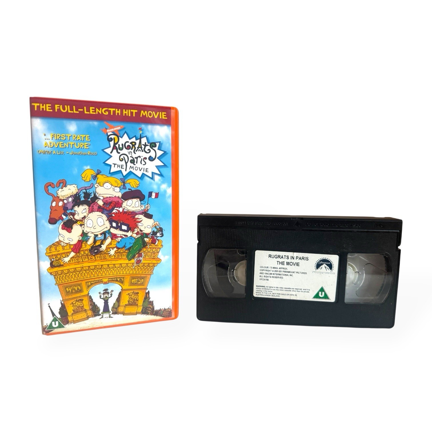 Rugrats In Paris: The Movie (2001) - Nickelodeon - PAL VHS Video Cassette Tape