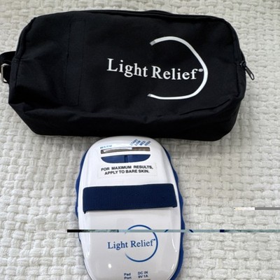 Light Relief Light Therapy Device Power Adapter Carry Bag Instructions