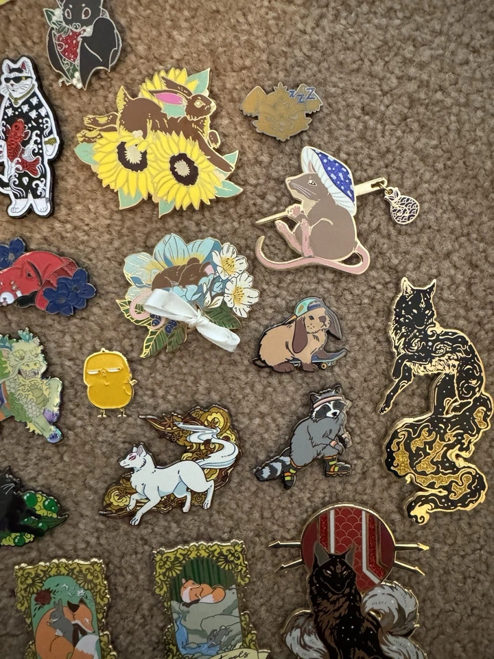 Pin Collection, Various Animals And Characters From Independent Artists - Image 4 of 4