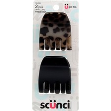 2 Pack Scunci Thick Hair Thick Hair Jaw Clips, 2 Ct