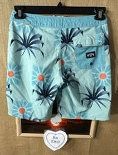 BillaBong Upcyler Sundays Pro men’s 27 board short multi-color drawstring stretc