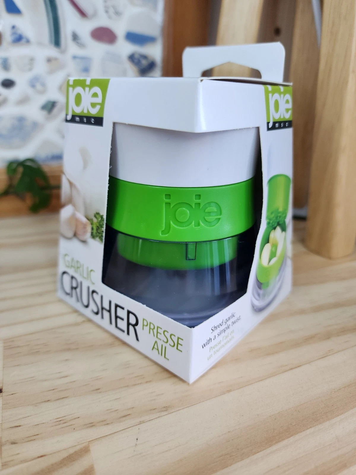 JOIE Garlic Crusher New In Box Presse Ail Garlic Mincer Kitchen Tool