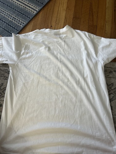 Vintage Polo Sport Ralph Lauren Mens White T-Shirt American Flag XL - Picture 7 of 7