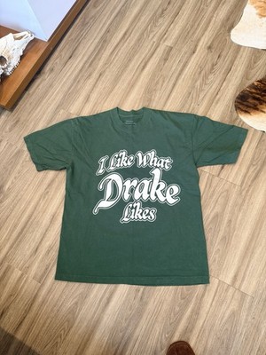 Drake 'I Like What Drake Likes' It's All A Blur Tour T-Shirt Green Large
