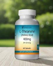 L-Theanine 400mg Serving, 60 Capsules - Fresh Stock