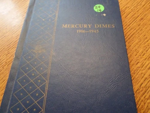 MERCURY DIME SET IN WHITMAN ALBUM--76 Coins