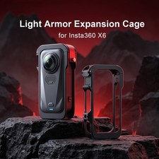 Aluminum alloy protective frame cage for Insta360 X6 camera - quick release,1/4"