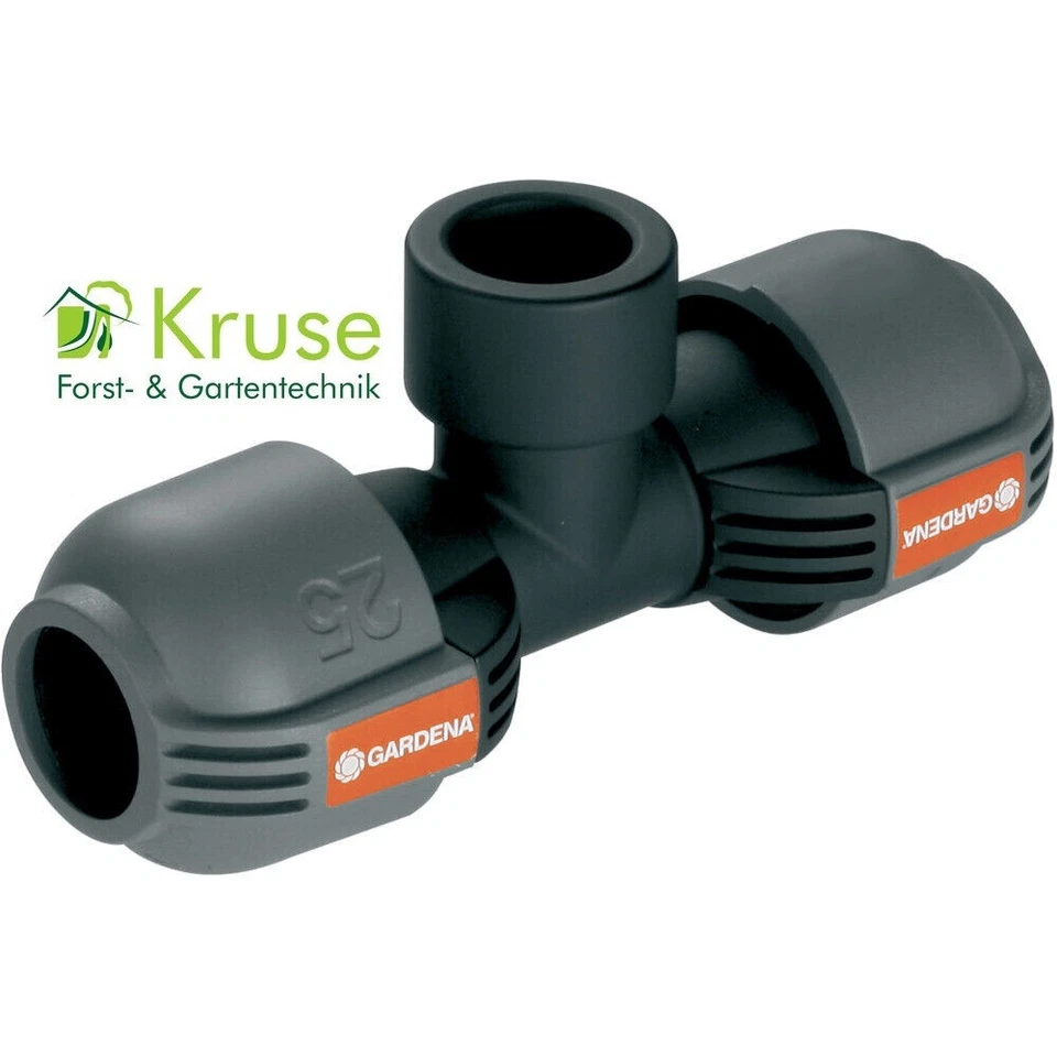 Gardena T-Stück 2790 für Pipelinesystem, 25mm x 3/4" IG x 25 mm, 2790-20, H105 - Bild 1 von 1
