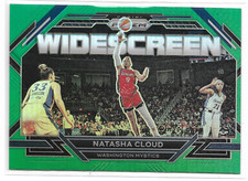 2023 Prizm WNBA Widescreen Green Prizm #5 Natasha Cloud Washington Mystics