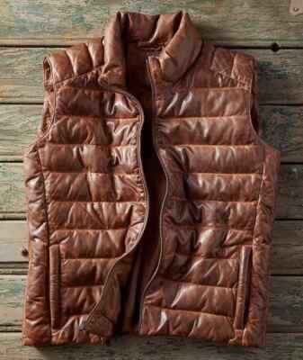 Men's Decompress Vest - Luxurious Leather & Cozy Comfort